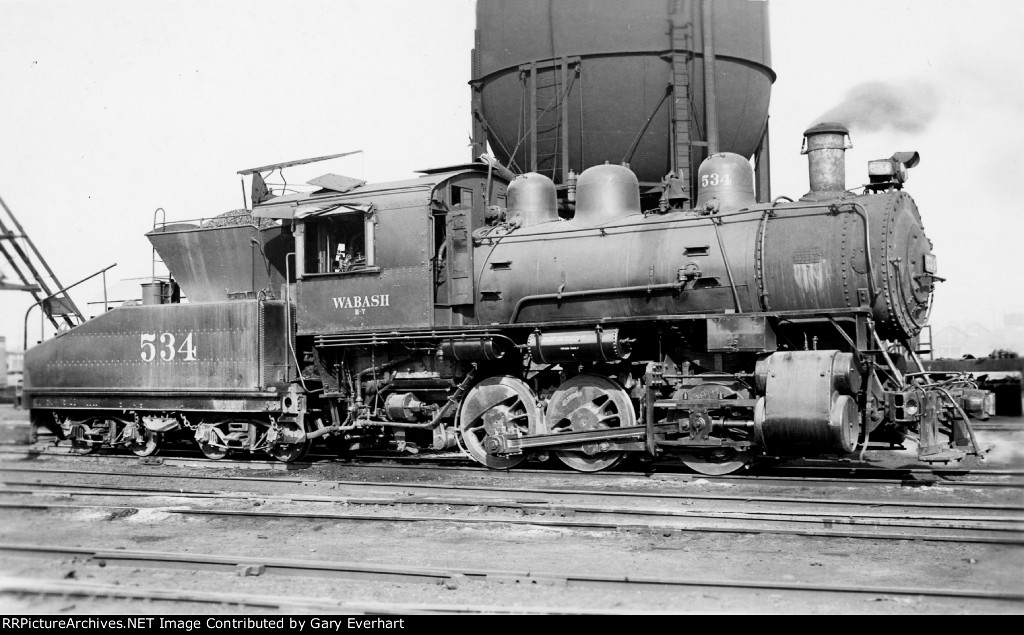 WAB 0-6-0 #534 - Wabash RR